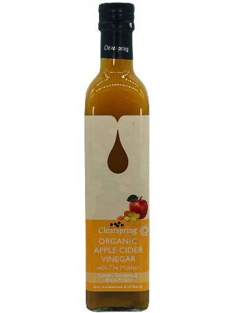 Clearspring Apple Cider Vinegar w/ mother of Ginger /Tumeric/ Black Pepper