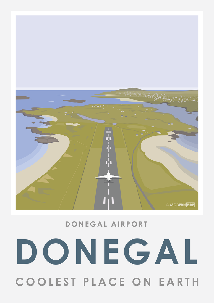 Modern Eire- Large A2 Poster Donegal Airport