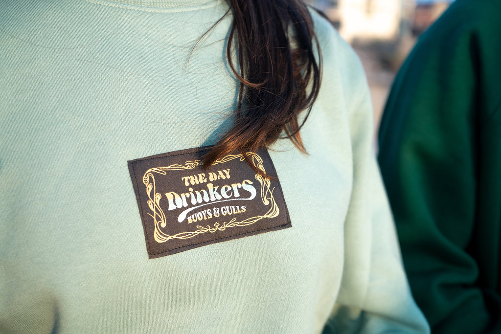 The Day Drinkers Teal Crewneck Jumper