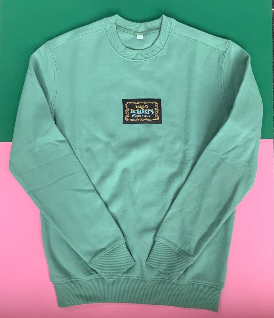 The Day Drinkers Teal Crewneck Jumper