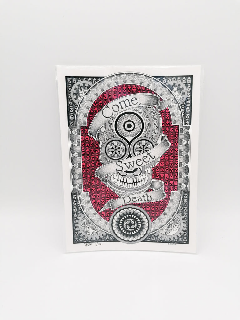 Skull by Barry Slevin - A5 Print