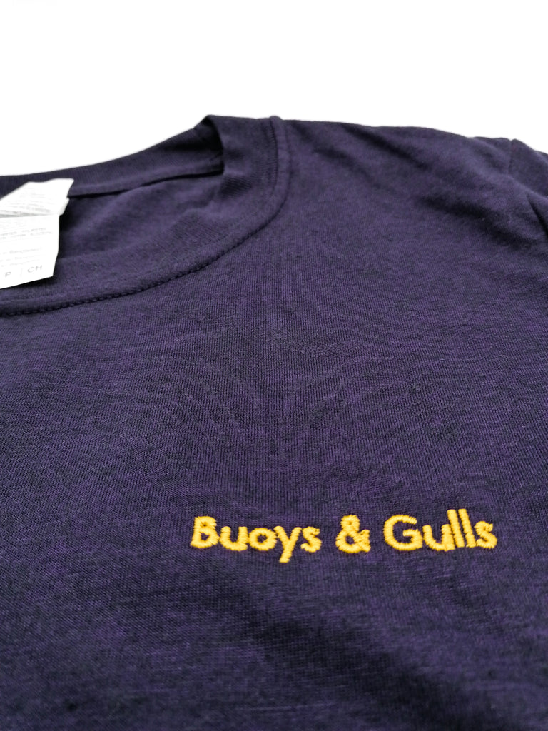Buoys & Gulls Wasted Time Mens T-shirt - Blackberry